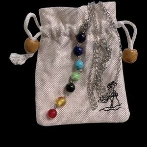 Handmade 7 chakra lariat necklace 15.7”inch
